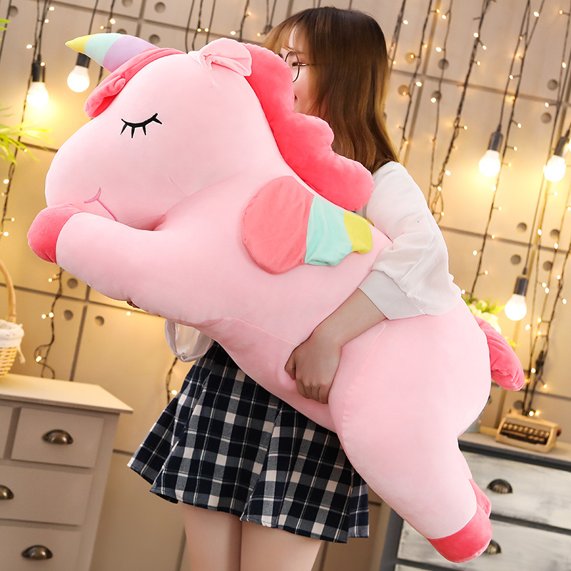 Unicorn Stuffed Toy - 25-100CM Kawaii dev Unicorn peluş oyuncaklar
