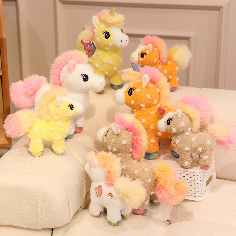 Unicorn Stuffed Toy - 25/30 CM Güneş Işığı ve Gökkuşağı