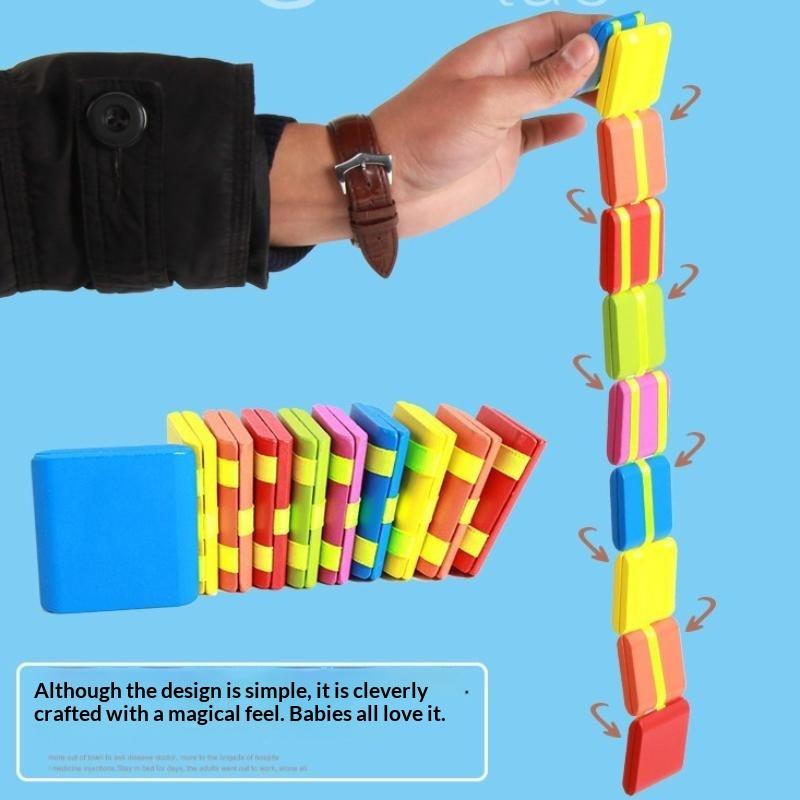 Kids Toys Entertainer - Ahşap Renkli Bilişsel Çevirilebilir Yapı Taşları