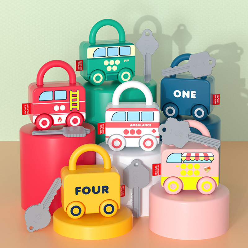 Kids Toys 2 Year Old - Bebek Öğrenme Anahtarlı Kilit Araba Oyunları