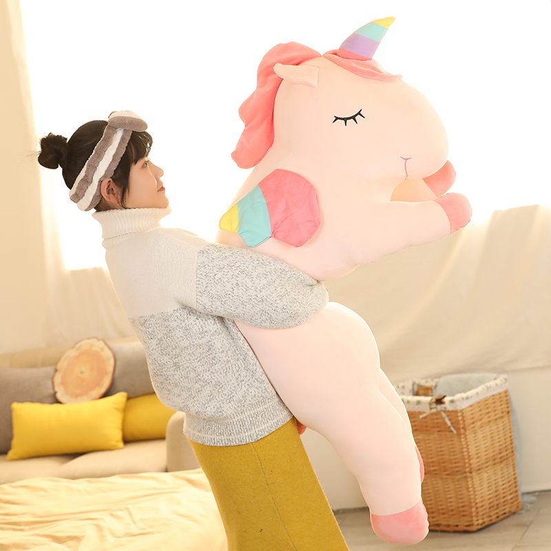 25-100CM Kawaii dev Unicorn pe - Unicorn Stuffed Toy incelemesi ve fiyatı