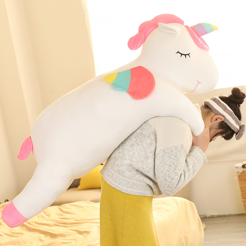25-100CM Kawaii dev Unicorn pe - Unicorn Stuffed Toy incelemesi ve fiyatı