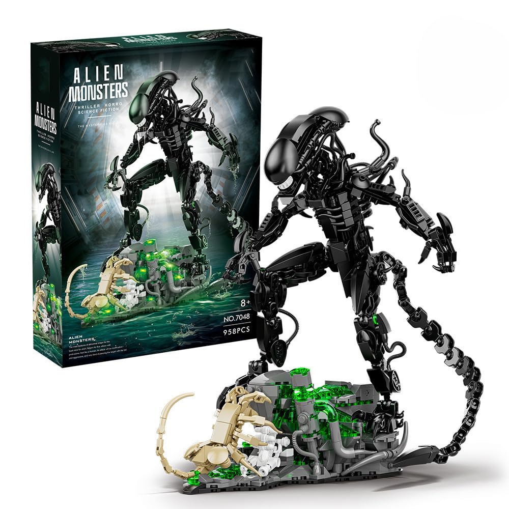 958 adet uzaylı canavarlar yap - Xenomorph Kids Toys incelemesi ve fiyatı